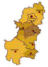 Karte der Region Nordschwarzwald